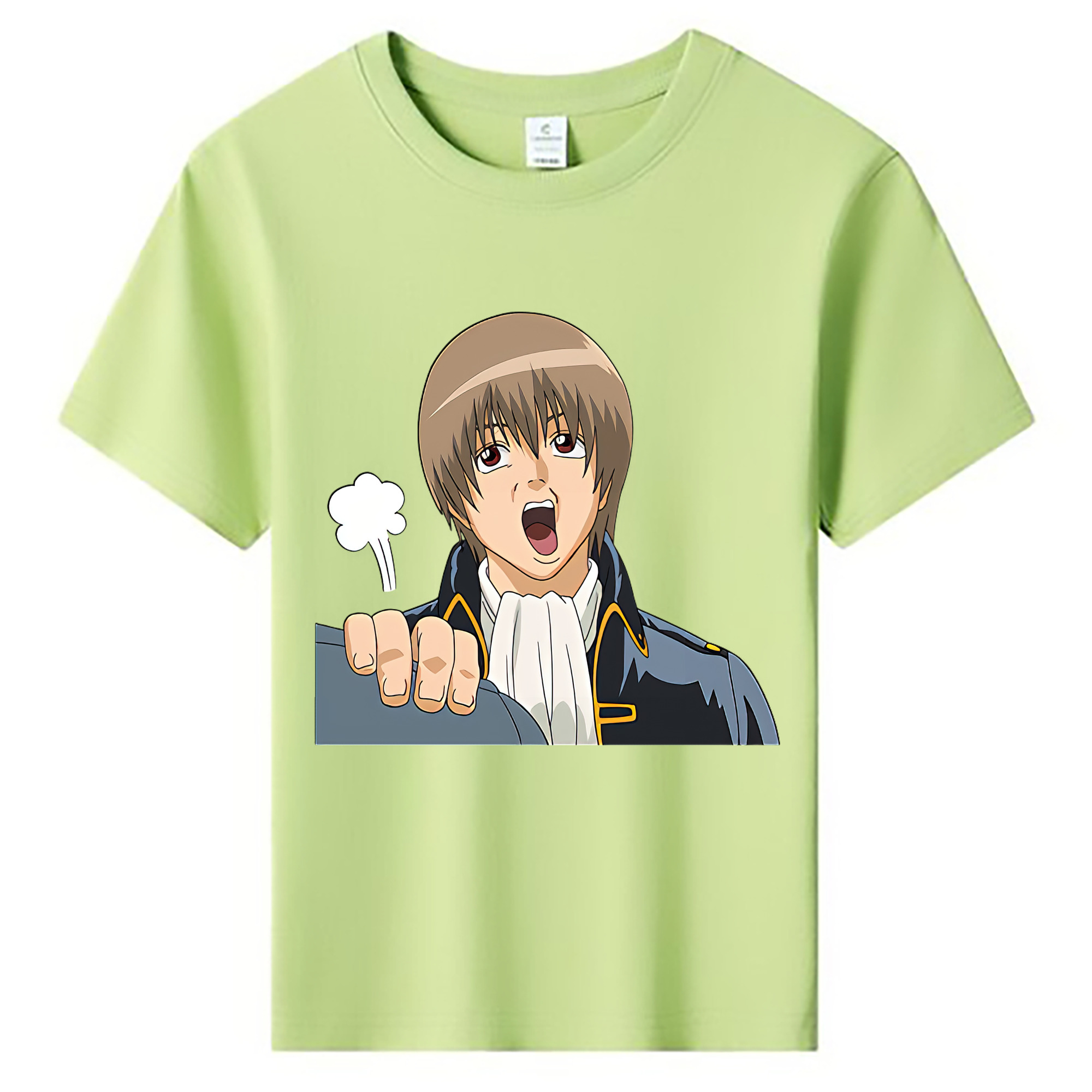 （画像用） ぎんたま 坂田銀時（さかたぎんとき） 神楽 志村新八（しむら しんぱち） GINTAMA Sakata Gintoki Kagura Shimura Shinpachi 綿100％キッズTシャツ（フロントプリント）